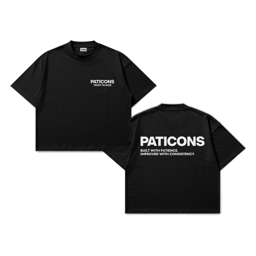 Paticons TRUST IN GOD & Purpose Black Tee