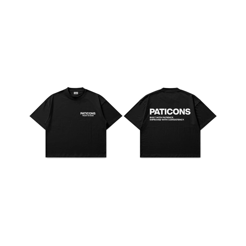 Paticons TRUST IN GOD & Purpose Black Tee