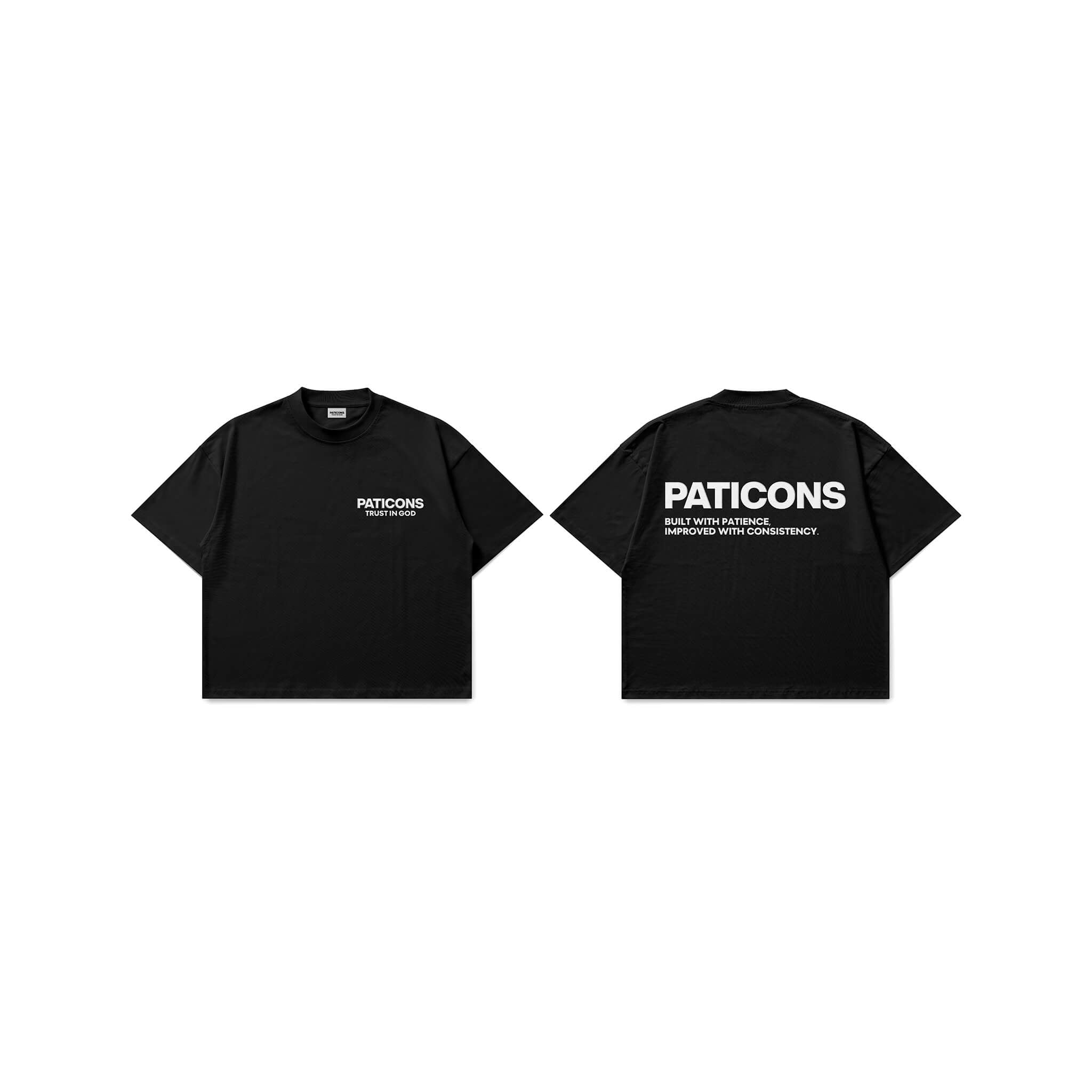 Paticons TRUST IN GOD & Purpose Black Tee